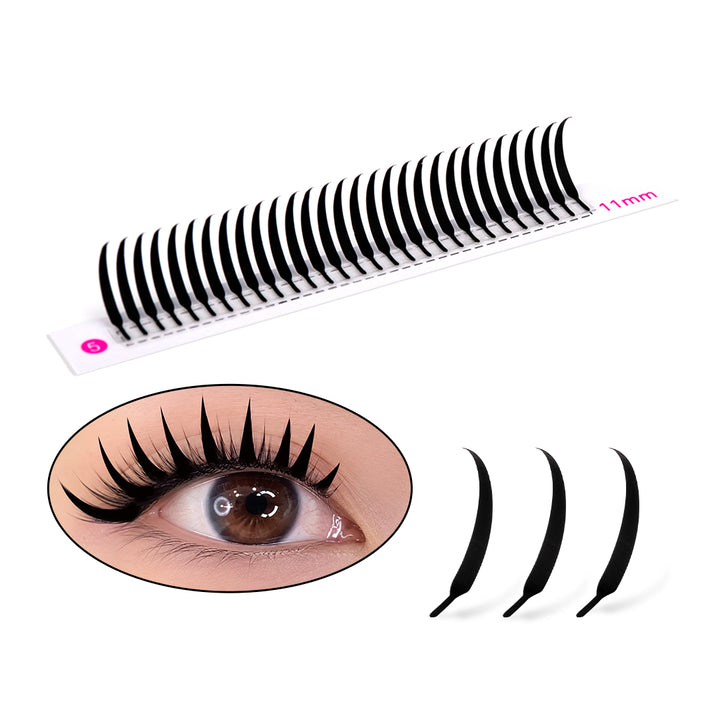 0.07MM Anime Chunk Lashes - Solid Spike - Lymeebeauty