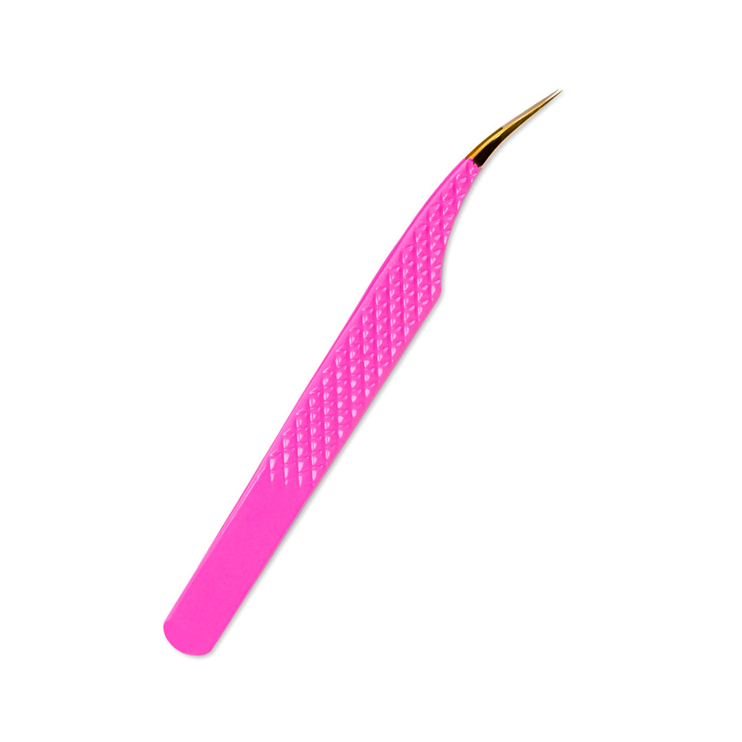 TP-10 Pink Fiber Tweezers For Eyelash Extension - LymeeBeauty