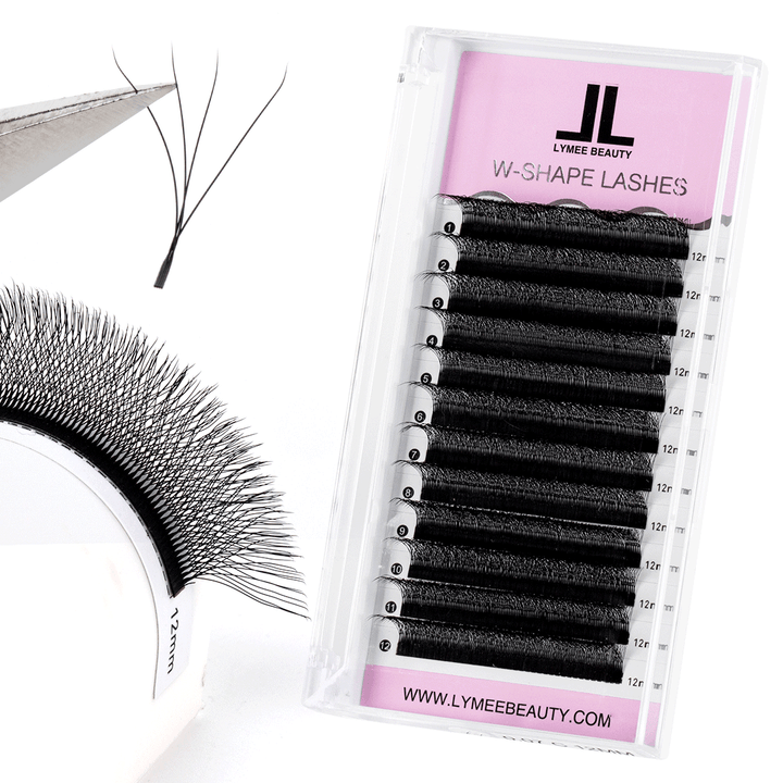 4D W-Shape Premade Volume Fan Lash Extensions - LymeeBeauty