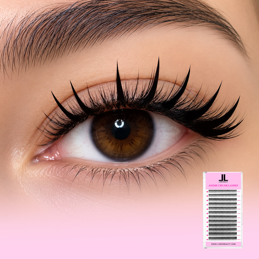 0.07MM Anime Chunk Lashes - Solid Spike - Lymeebeauty