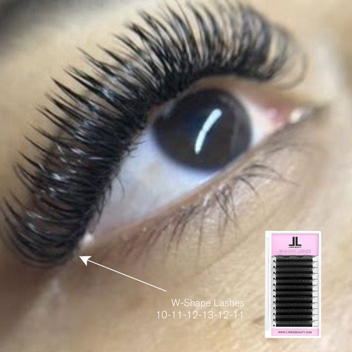W-Shape Premade Volume Fan Lash Extensions - Lymeebeauty