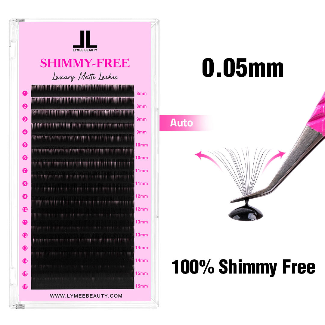0.05MM Shimmy-Free Lashes 16 Rows -lymeebeauty