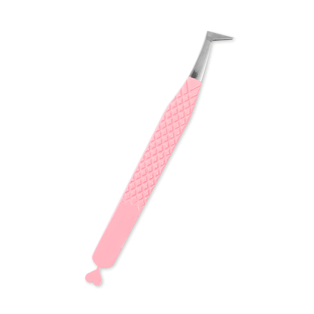 TL-04 Light Pink Heart-shaped Tweezers For Eyelash Extension