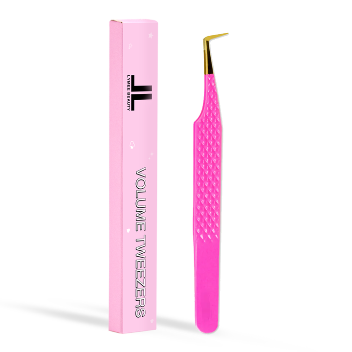 TP-11 Pink Fiber Weezers para extensión de pestañas