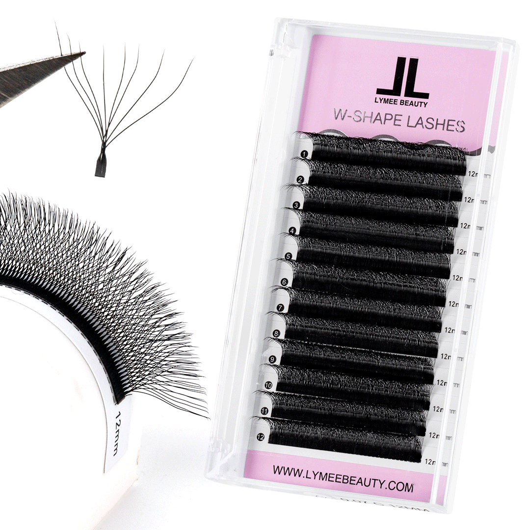 8D W-Shape Premade Volume Fan Lash Extensions - LymeeBeauty