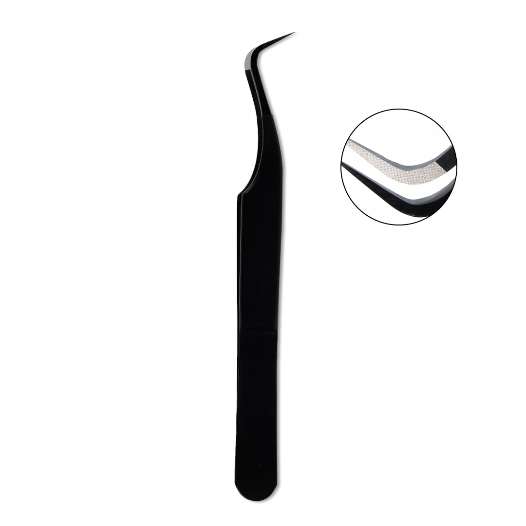 CURVED VOLUME Fiber Tweezers For Eyelash Extension