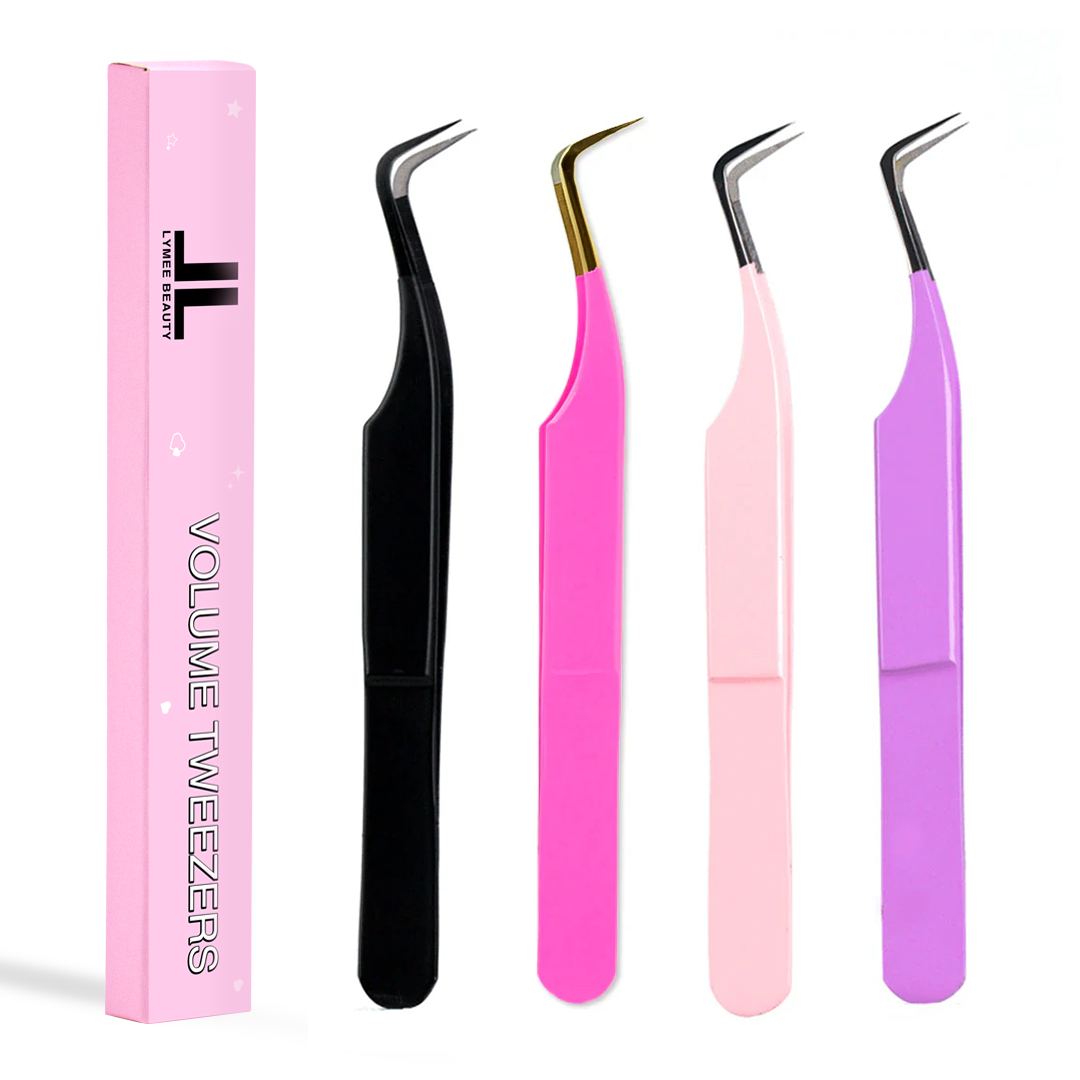 CURVED VOLUME Fiber Tweezers For Eyelash Extension