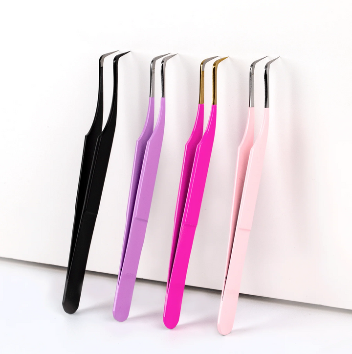 CURVED VOLUME Fiber Tweezers For Eyelash Extension