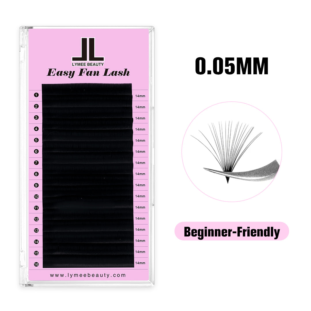 0.05MM Easy Fan Eyelash Extensions - LymeeBeauty
