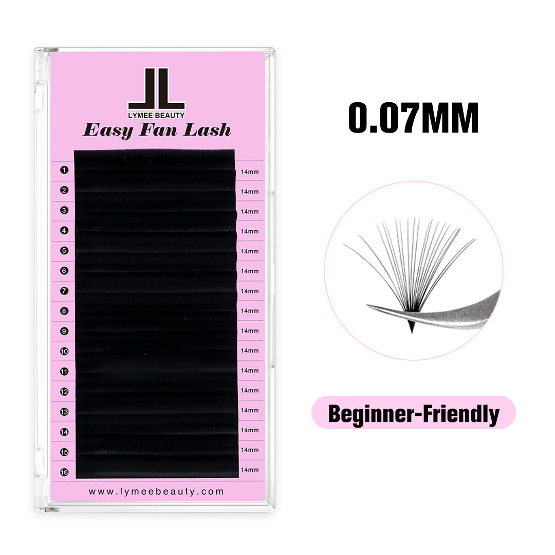 0.07MM Easy Fan Eyelash Extensions - LymeeBeauty