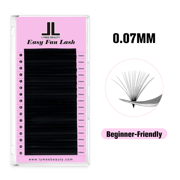 0.07MM Easy Fan Eyelash Extensions - LymeeBeauty