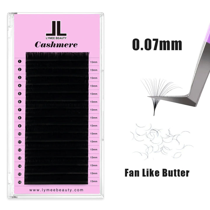 0.07MM Cashmere Eyelash Extensions - LymeeBeauty