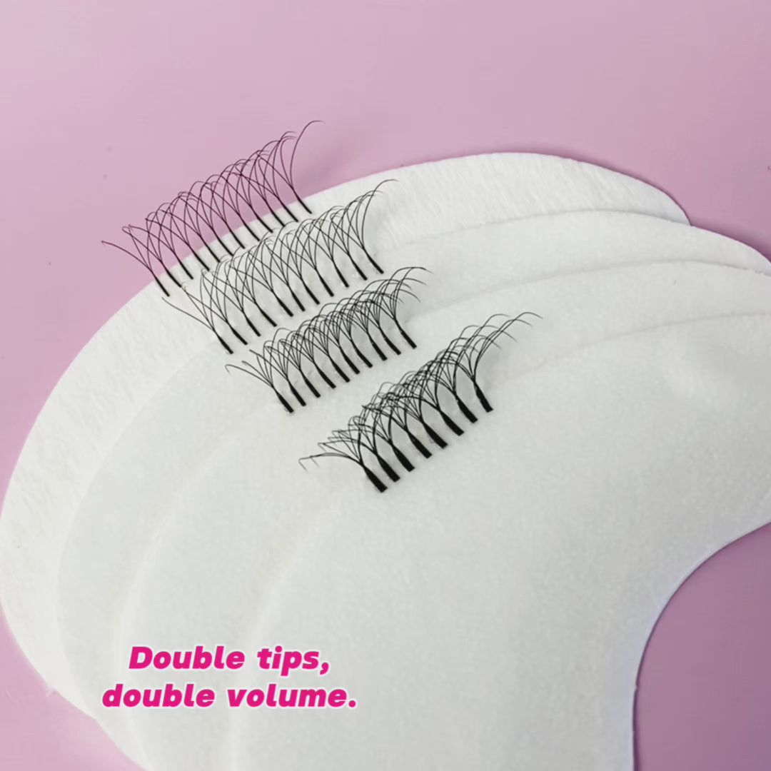 W-Shape Premade Volume Fan Lashes - Lymeebeauty