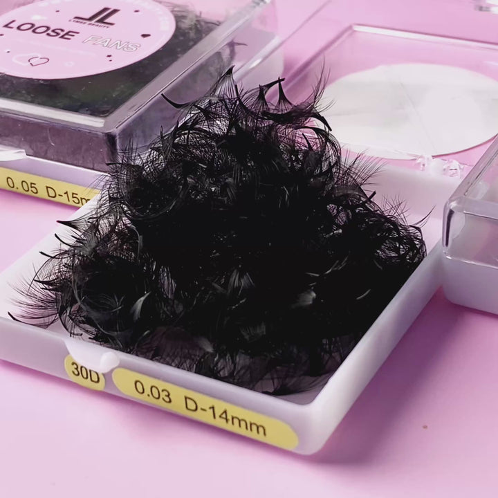 3D Promade Loose Fans - 500 Fans - Lymeebeauty