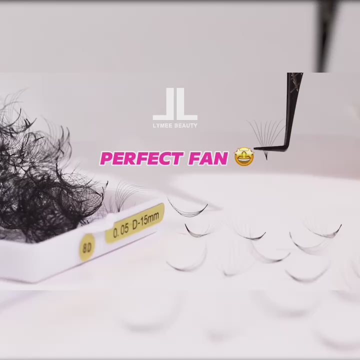 8D Premade Lash Fans - 500 Loose Promade Fans - LymeeBeauty