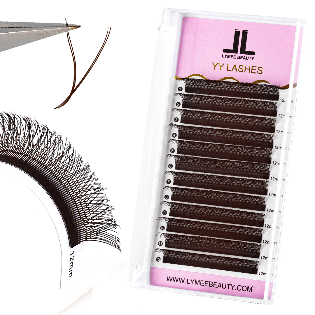 Dark Brown 0.07MM YY Volume Eyelash Extensions-LymeeBeauty